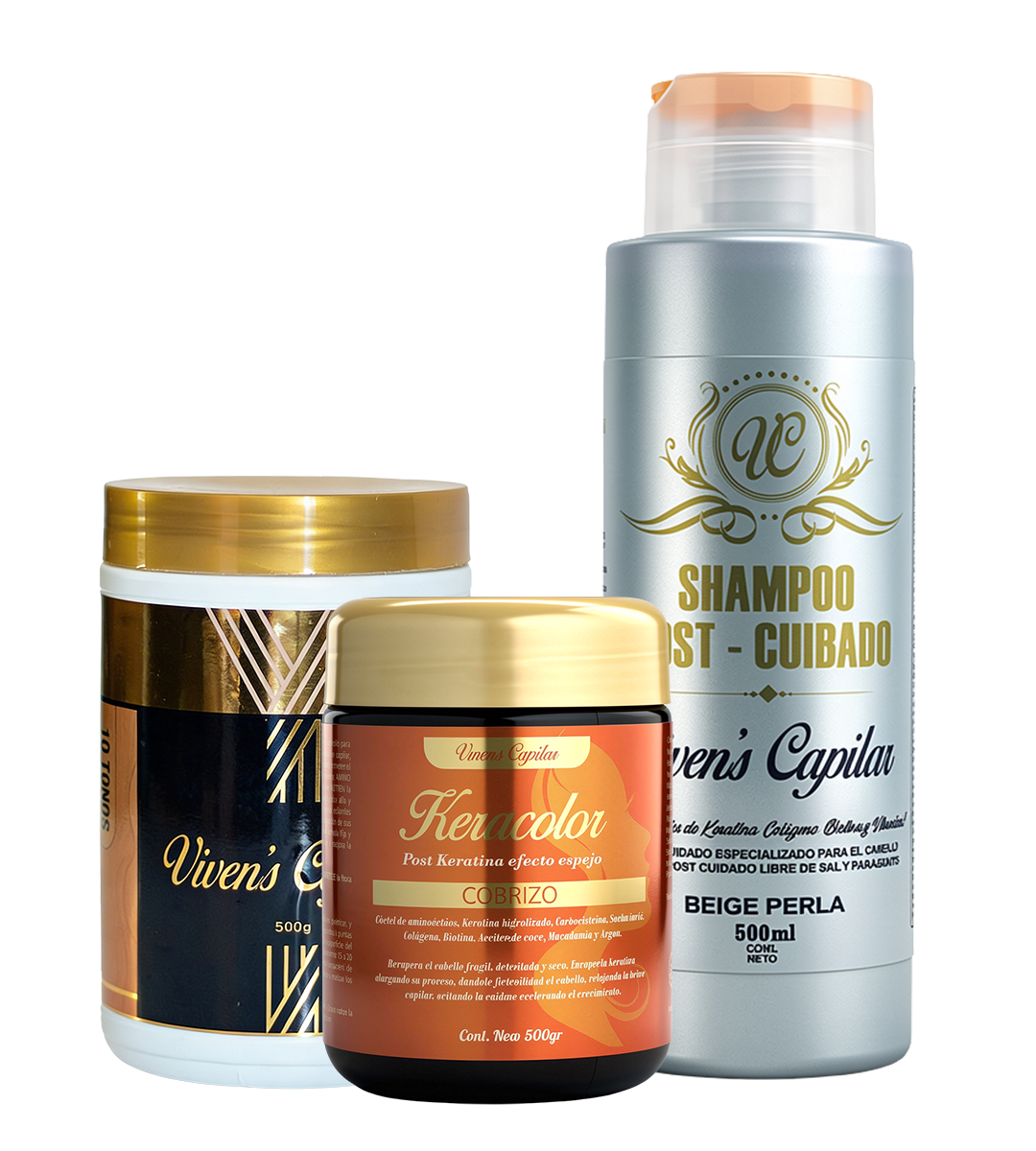 1 Decolorante + 1 Keracolor + 1 Shampoo Color